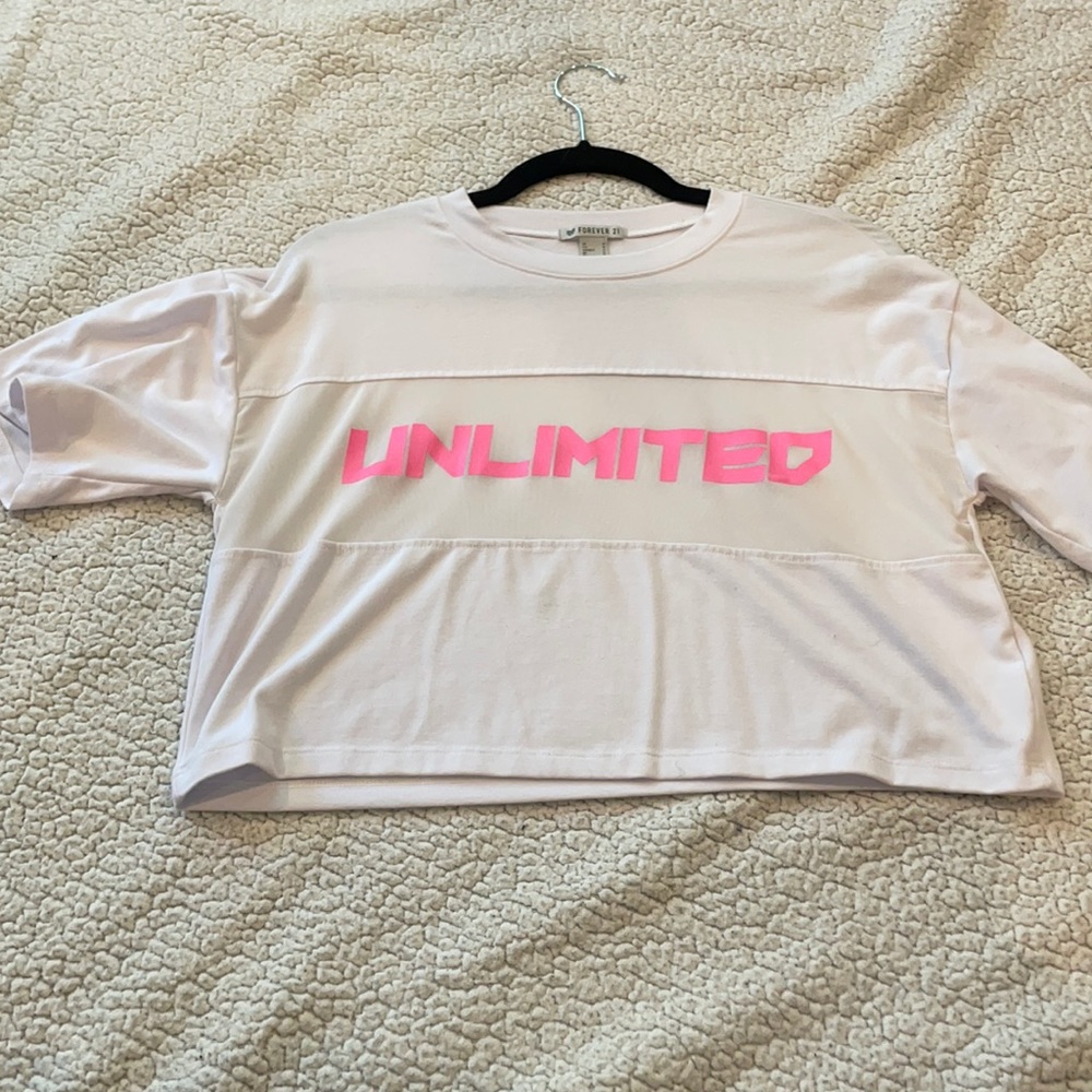 Unlimited White Crop Top.